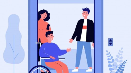 personnes à mobilité réduite ascenseur